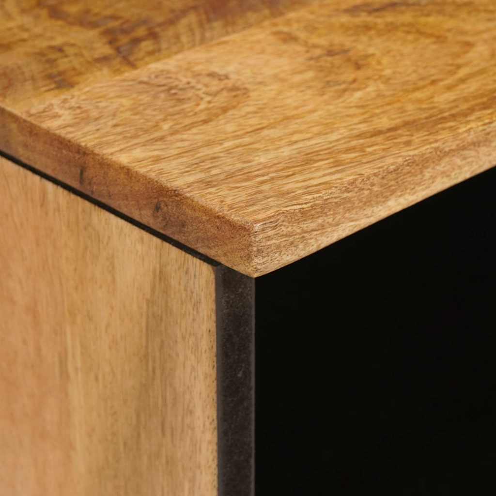 vidaXL TV Cabinet with Drawer Brown 100 x 33 x 46 cm Solid Mango Wood 6