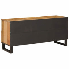vidaXL TV Cabinet with Drawer Brown 100 x 33 x 46 cm Solid Mango Wood 5