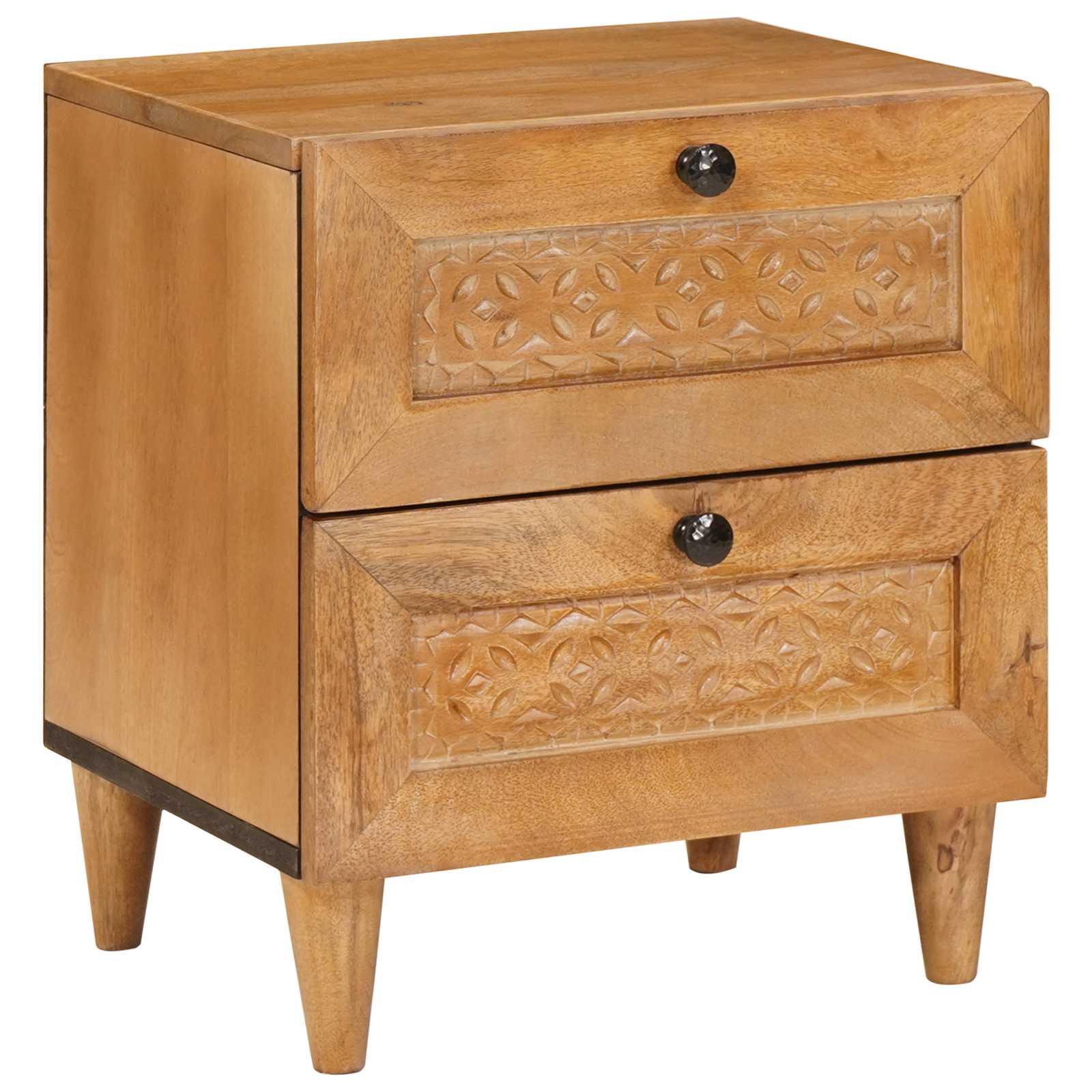 vidaXL Bedside Cabinet Light Brown 40 x 33 x 46 cm Engineered Wood 1