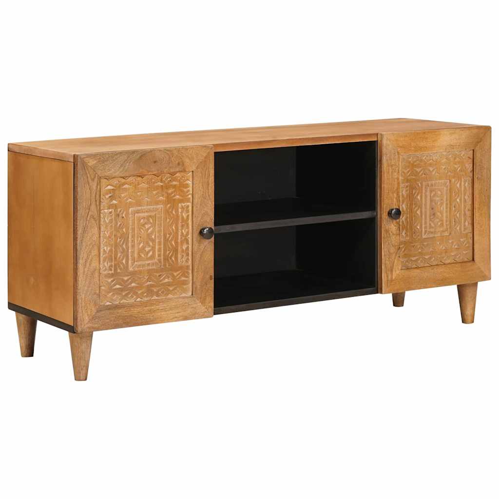 TV Units Light Brown 105 x 33 x 46 cm Solid Mango Wood Light brown (desert finish)