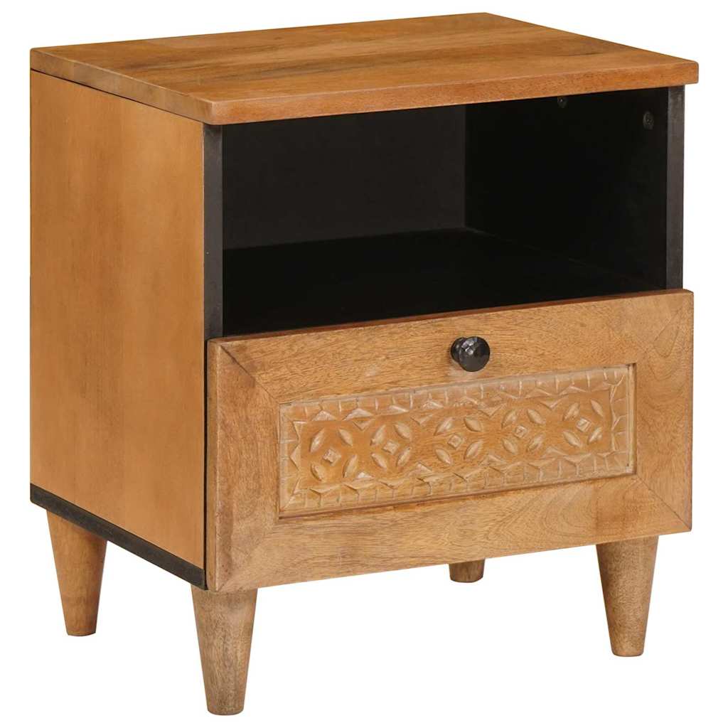 vidaXL Bedside Cabinet Light Brown 40 x 33 x 46 cm Engineered Wood 2