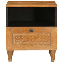 vidaXL Bedside Cabinet Light Brown 40 x 33 x 46 cm Engineered Wood 4