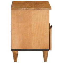 vidaXL Bedside Cabinet Light Brown 40 x 33 x 46 cm Engineered Wood 5