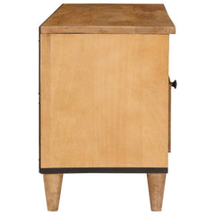 vidaXL TV Cabinet 100 x 33 x 46 cm Solid Mango Wood 4