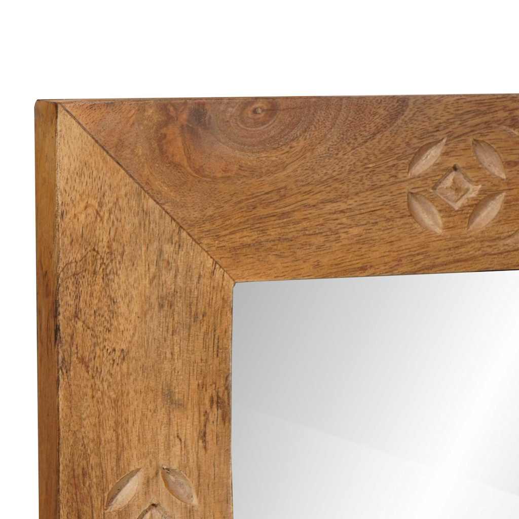 vidaXL Wall Mirror 70 x 50 cm Engineered Wood and Glass Rectangular 4