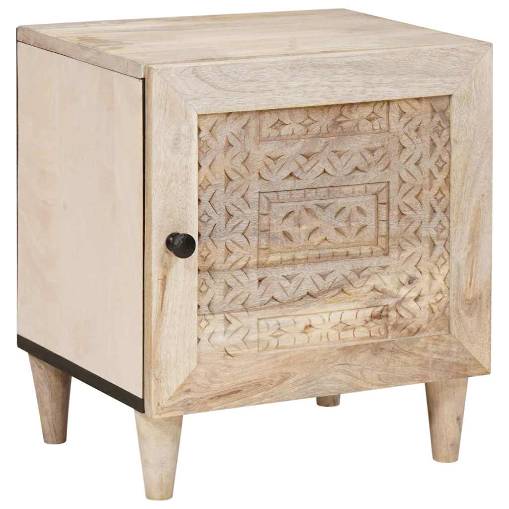 vidaXL Bedside Cabinet White 80 x 50 x 40 cm Engineered Wood 1