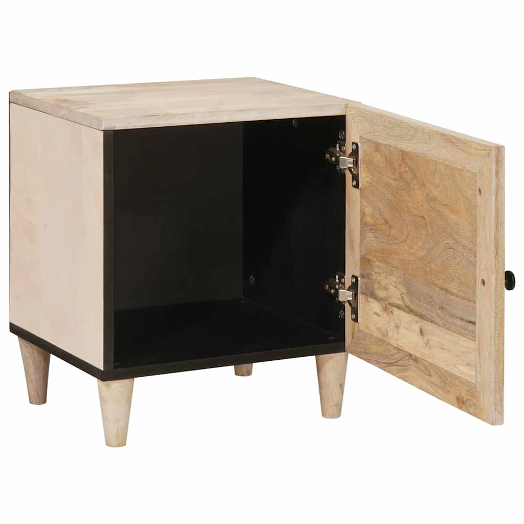vidaXL Bedside Cabinet White 80 x 50 x 40 cm Engineered Wood 2