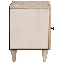 vidaXL Bedside Cabinet White 80 x 50 x 40 cm Engineered Wood 4