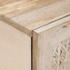 Coffee Table White 80 x 50 x 40 cm Engineered Wood White (bleached finish)