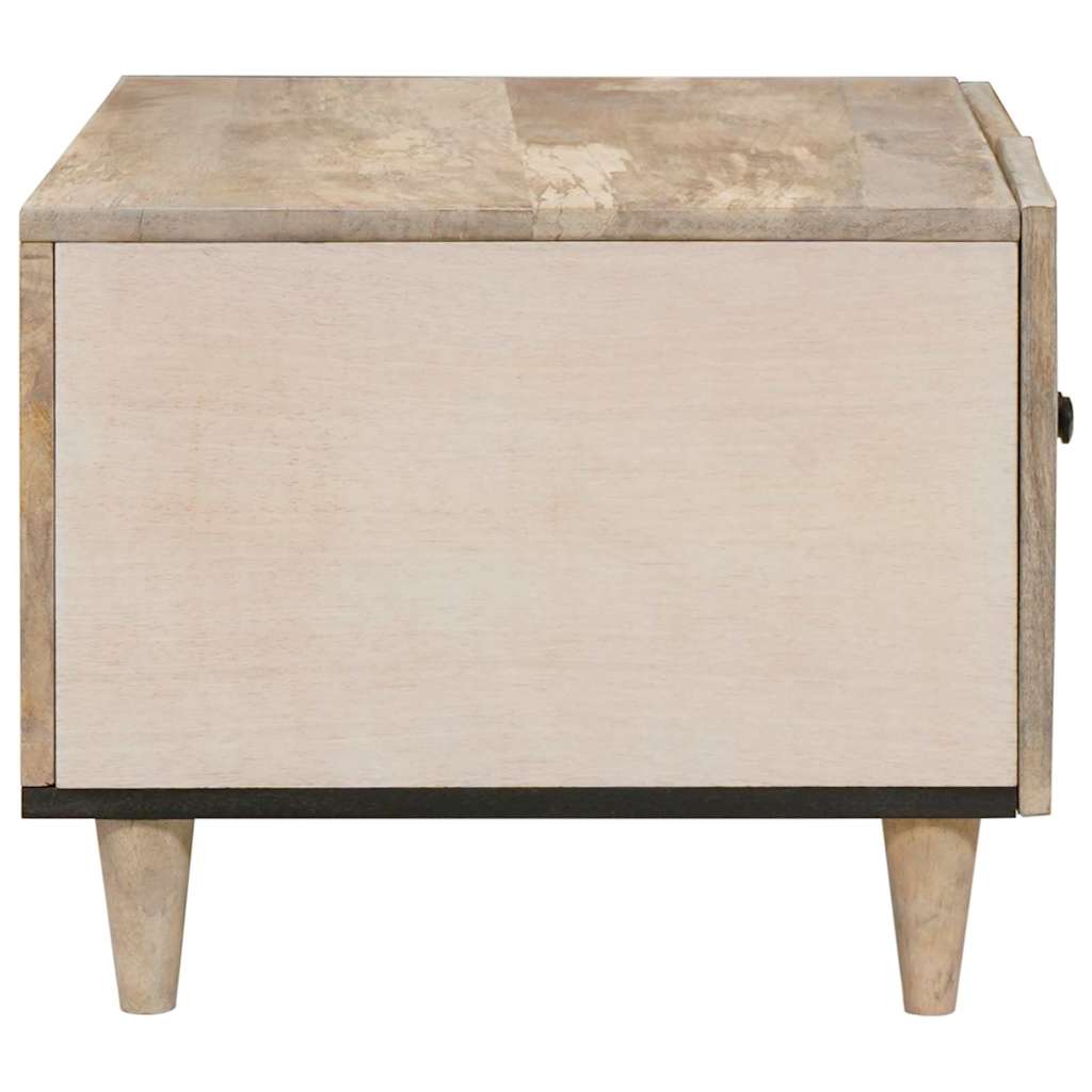 Coffee Table White 80 x 50 x 40 cm Engineered Wood White (bleached finish)