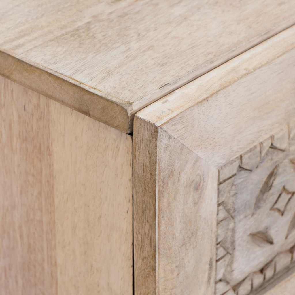 vidaXL Bedside Cabinet White 50 x 33 x 62 cm Engineered Wood 6