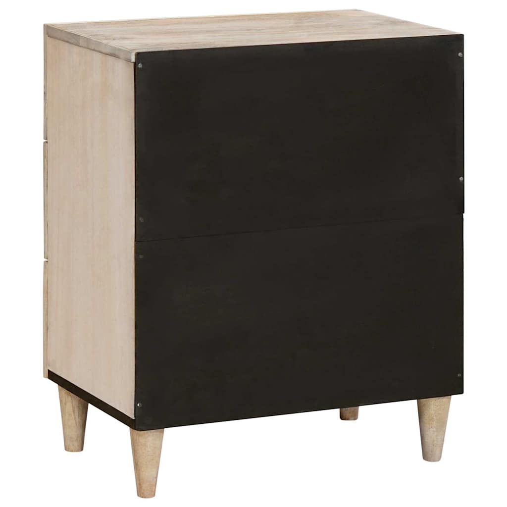 Bedside Cabinet White 50 x 33 x 62 cm Engineered Wood White (bleached finish)