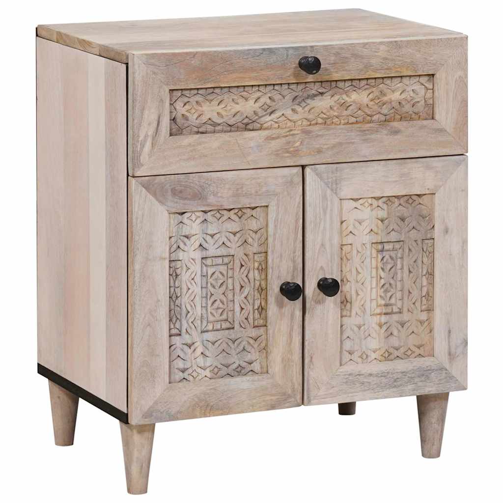 vidaXL Bedside Cabinet White 50 x 33 x 60 cm Engineered Wood 1