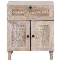 vidaXL Bedside Cabinet White 50 x 33 x 60 cm Engineered Wood 3