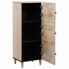 Highboard White Solid Mango Wood, image 2