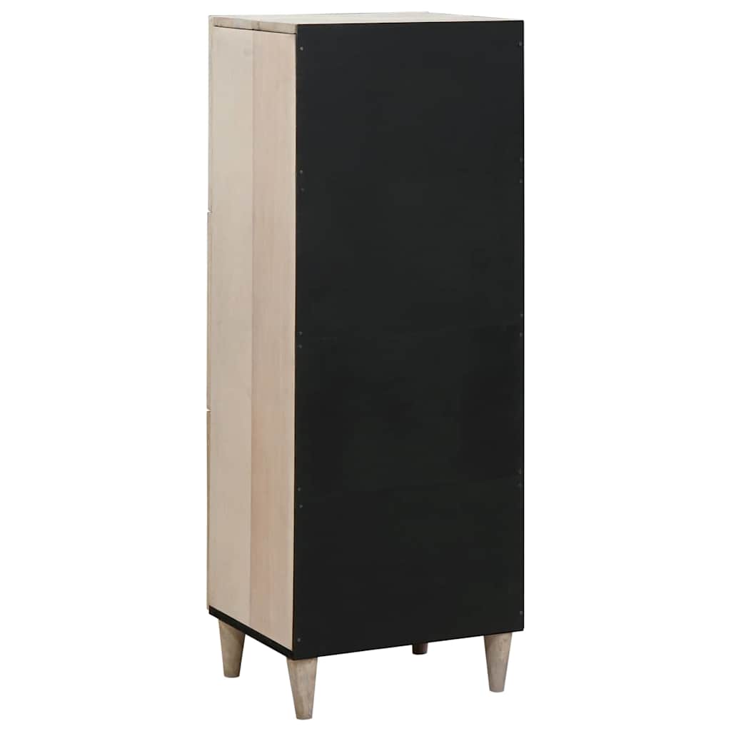 Highboard White Solid Mango Wood, image 5
