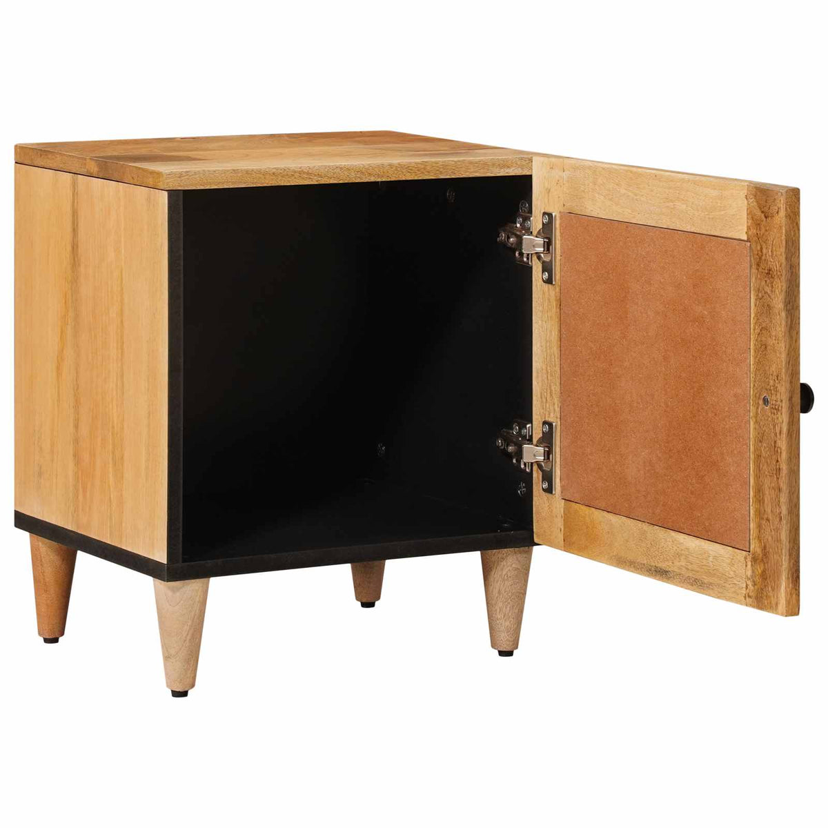 vidaXL Bedside Cabinet 2 pcs Natural 40 x 33 x 46 cm Solid Mango Wood 2
