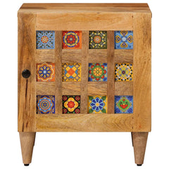 vidaXL Bedside Cabinet 2 pcs Natural 40 x 33 x 46 cm Solid Mango Wood 3
