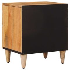 vidaXL Bedside Cabinet 2 pcs Natural 40 x 33 x 46 cm Solid Mango Wood 5