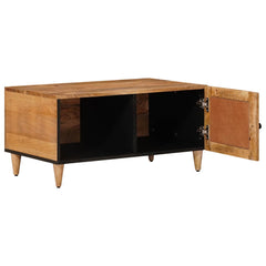 Coffee Table 80 x 50 x 40 cm Solid Mango Wood Natural