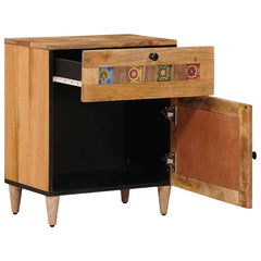 vidaXL Bedside Cabinet Natural 50 x 33 x 60 cm Solid Mango Wood 2