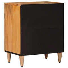 vidaXL Bedside Cabinet Natural 50 x 33 x 60 cm Solid Mango Wood 5