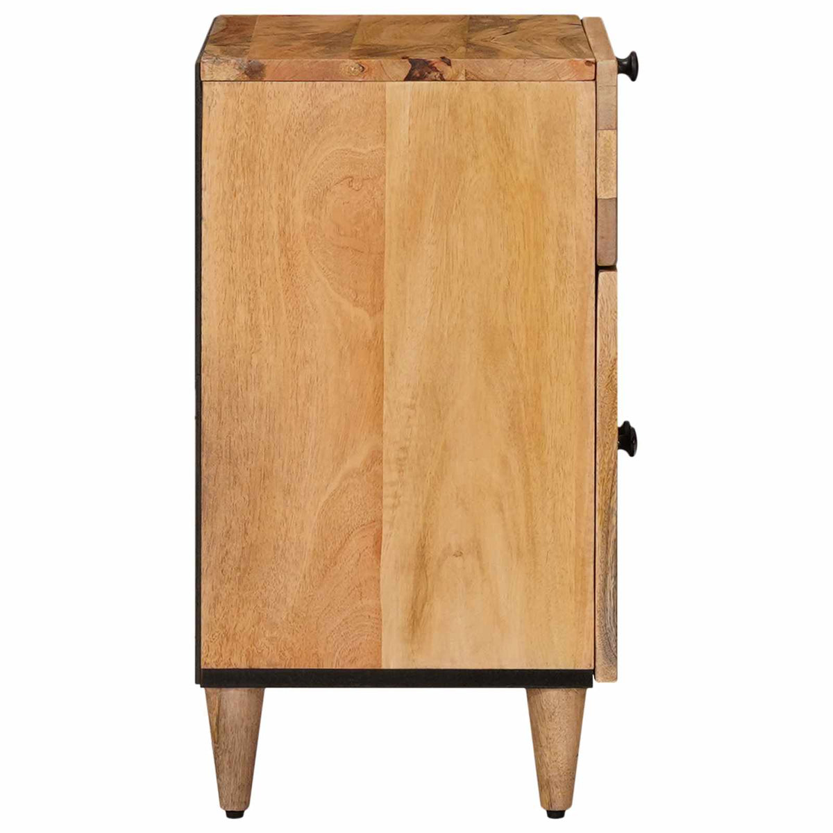 vidaXL Bedside Cabinet Natural 50 x 33 x 60 cm Solid Mango Wood 4