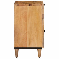 vidaXL Bedside Cabinet Natural 50 x 33 x 60 cm Solid Mango Wood 4