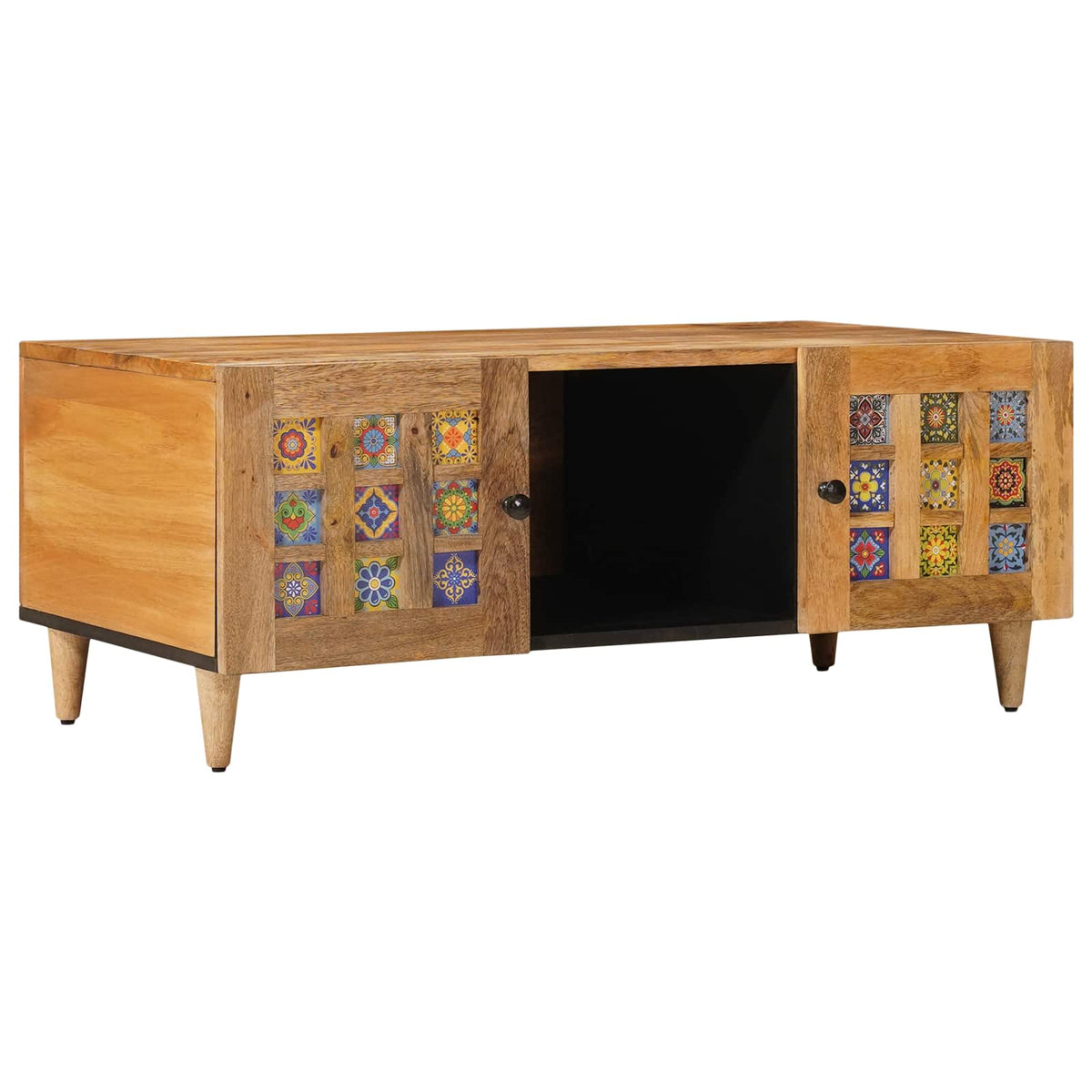 Coffee Table 100 x 54 x 40 cm Solid Mango Wood Natural