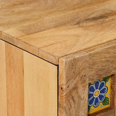 TV Cabinet Natural Solid Mango Wood, image 6