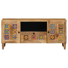 TV Cabinet Natural Solid Mango Wood, image 3