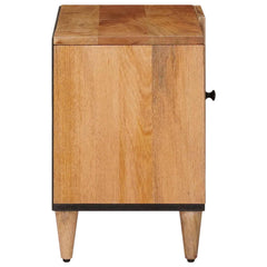 vidaXL TV Cabinet with Door Natural 80 x 33 x 46 cm Solid Mango Wood 4