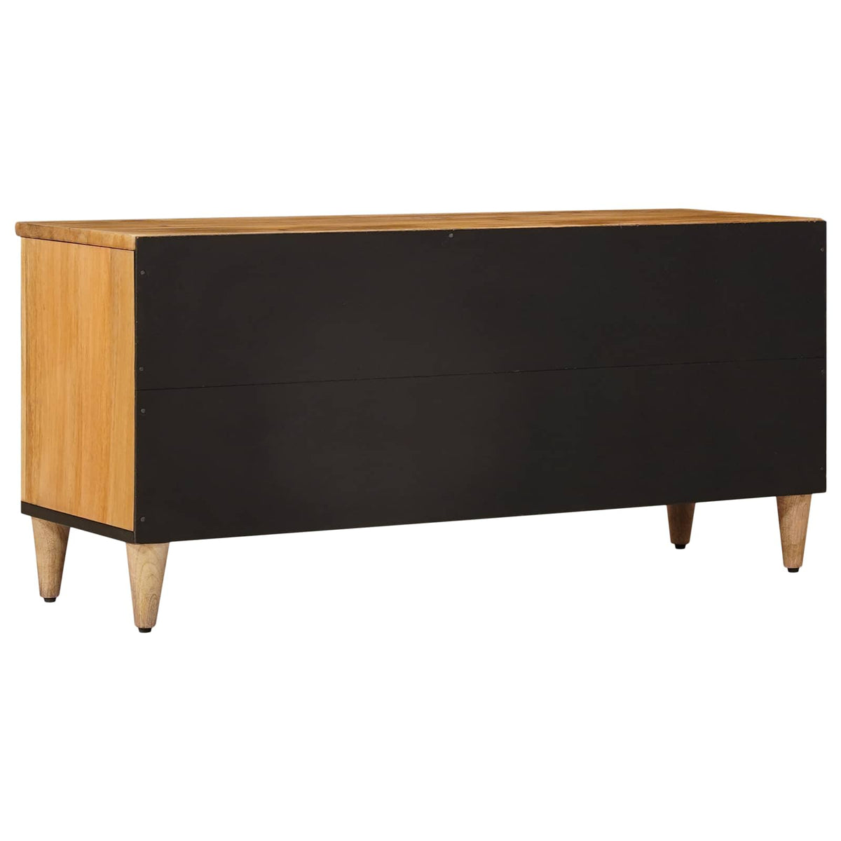 TV Cabinet with Shelf Natural Solid Mango Wood, image 5