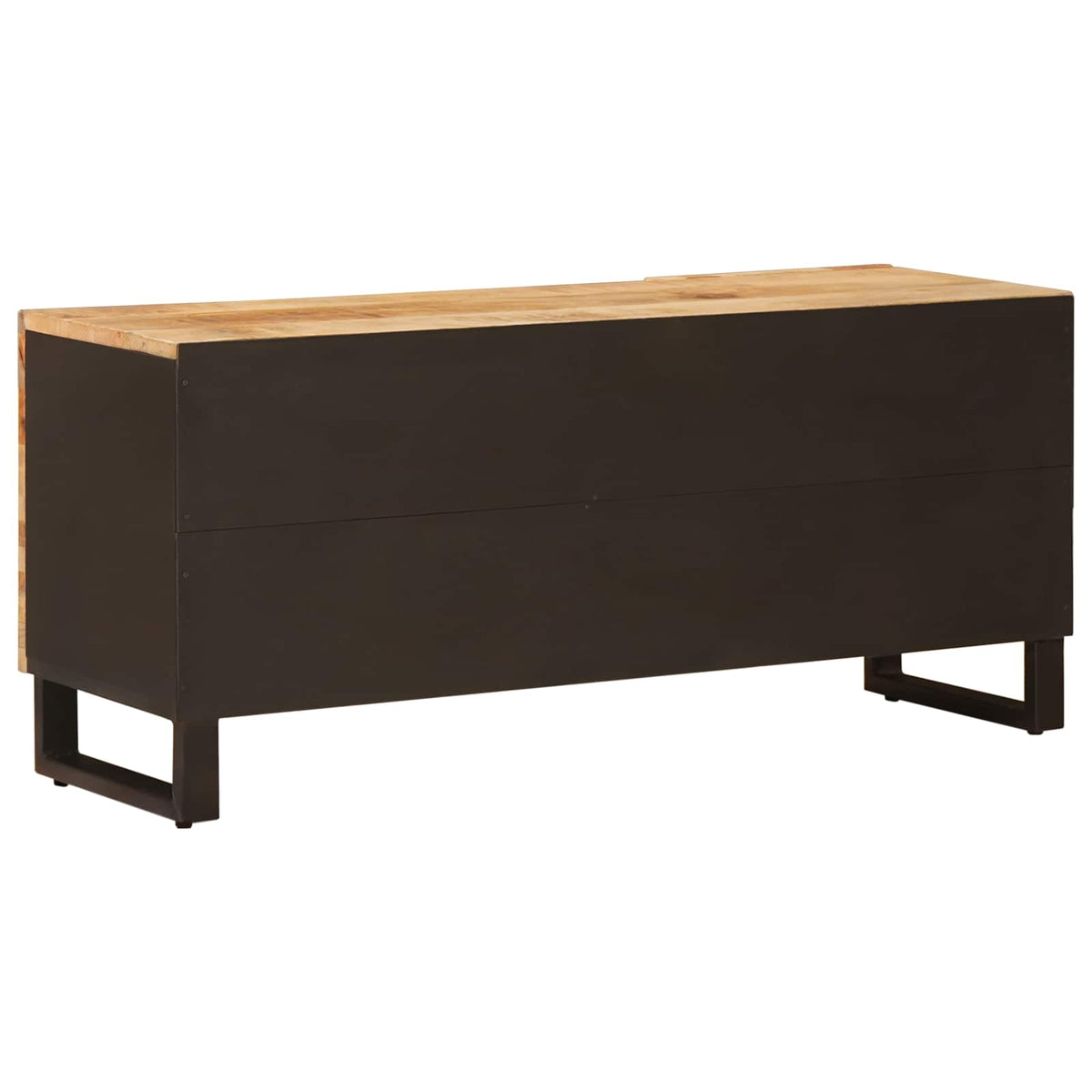 TV Cabinet with Storage Brown Solid Mango Wood, image 5