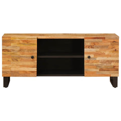 TV Cabinet with Storage Brown Solid Mango Wood, image 3