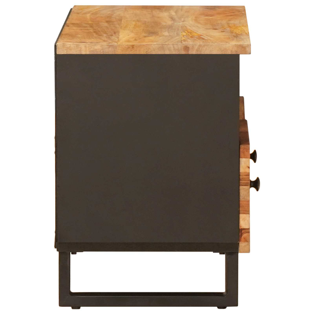 TV Cabinet with Storage Brown Solid Mango Wood, image 4