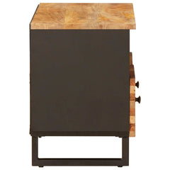 TV Cabinet with Storage Brown Solid Mango Wood, image 4