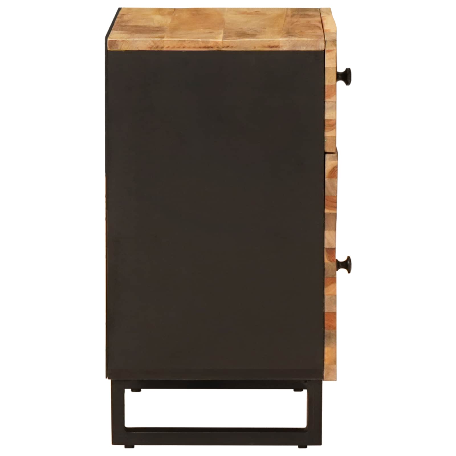 vidaXL Bed cabinet Brown 50 x 33 x 60 cm Solid Mango Wood 4
