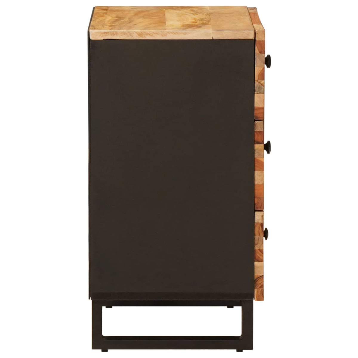 vidaXL Bed cabinet with Drawer Brown 50 x 33 x 62 cm Solid Mango Wood 4