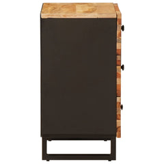 vidaXL Bed cabinet with Drawer Brown 50 x 33 x 62 cm Solid Mango Wood 4