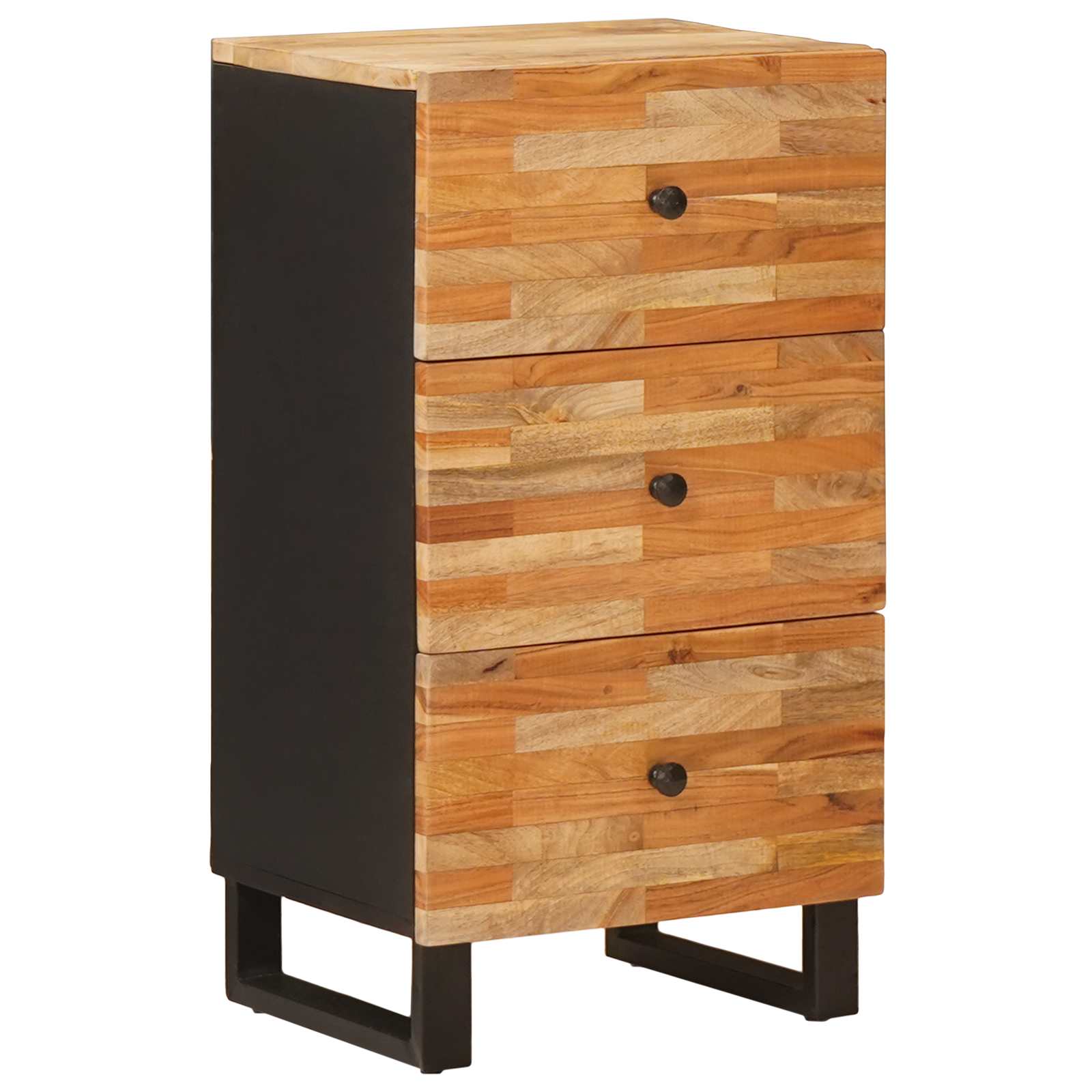 vidaXL Side Cabinet with Drawer Brown 40 x 33 x 75 cm Solid Mango Wood 1