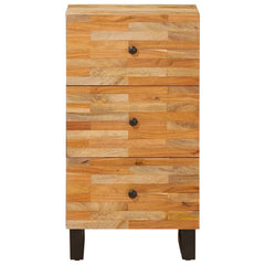 vidaXL Side Cabinet with Drawer Brown 40 x 33 x 75 cm Solid Mango Wood 3