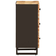 vidaXL Side Cabinet with Drawer Brown 40 x 33 x 75 cm Solid Mango Wood 4
