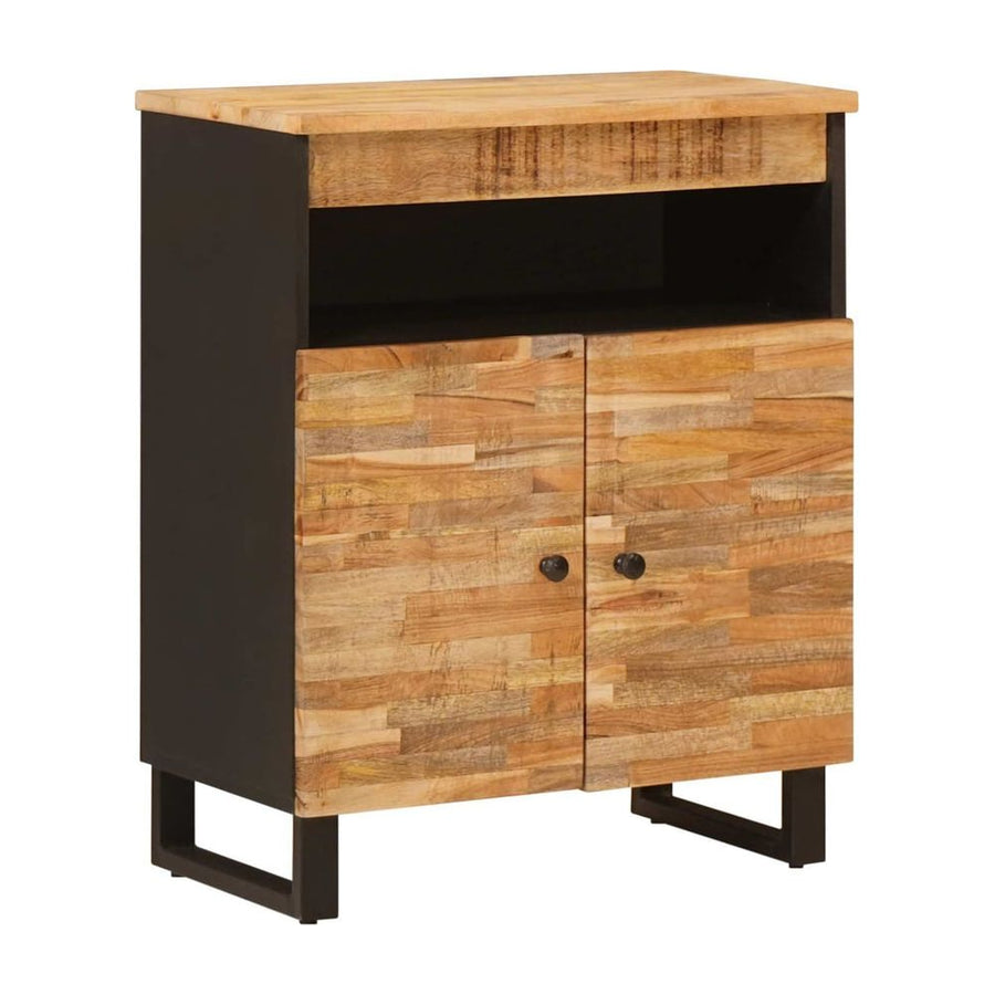 Side Cabinet Brown Solid Mango Wood