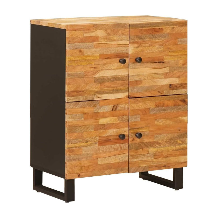 Side Cabinet Brown Solid Mango Wood