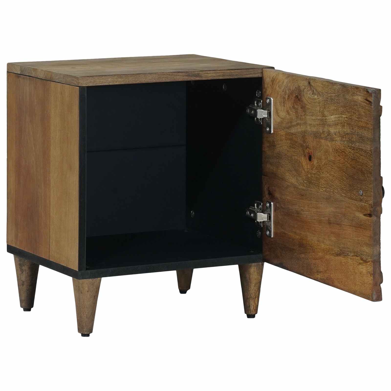 vidaXL Bedside Cabinet Brown 40 x 33.5 x 46 cm Solid Mango Wood 2