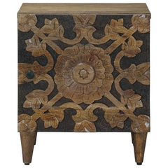 vidaXL Bedside Cabinet Brown 40 x 33.5 x 46 cm Solid Mango Wood 3