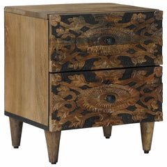 vidaXL Bedside Cabinet 40 x 33 x 46 cm Solid Mango Wood