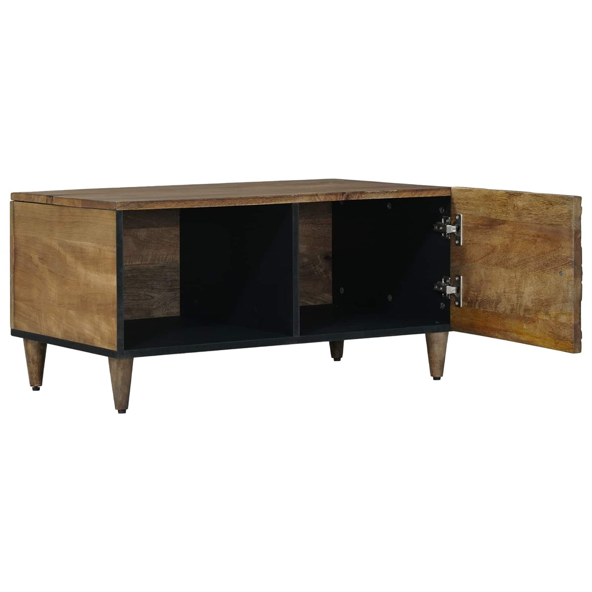 Coffee Table 80 x 50 x 40 cm Solid Mango Wood Brown