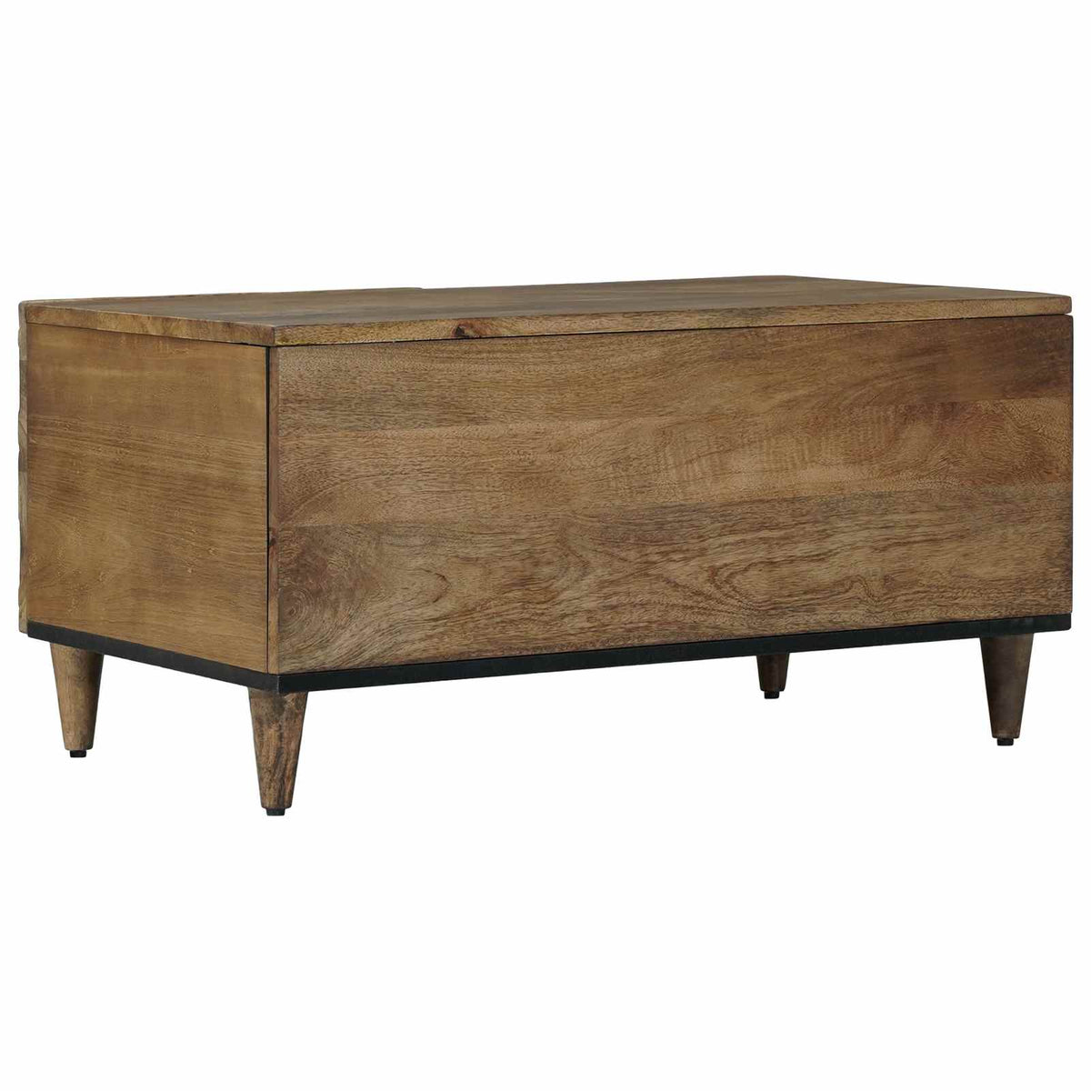 Coffee Table 80 x 50 x 40 cm Solid Mango Wood Brown